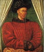 Jean Fouquet Charles VII of France Spain oil painting artist